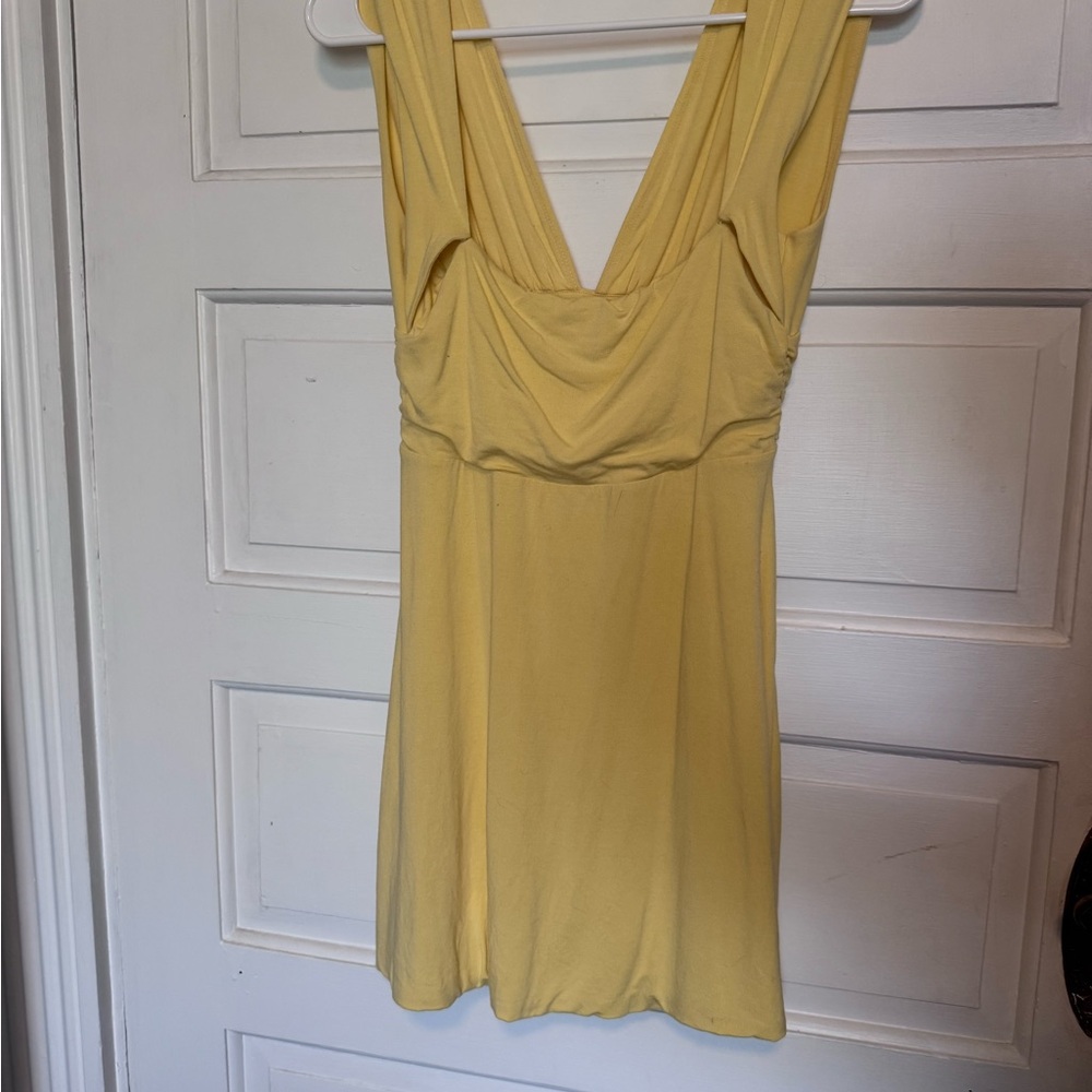 Oh Polly Leya Yellow Mini Dress - Picture 4 of 8